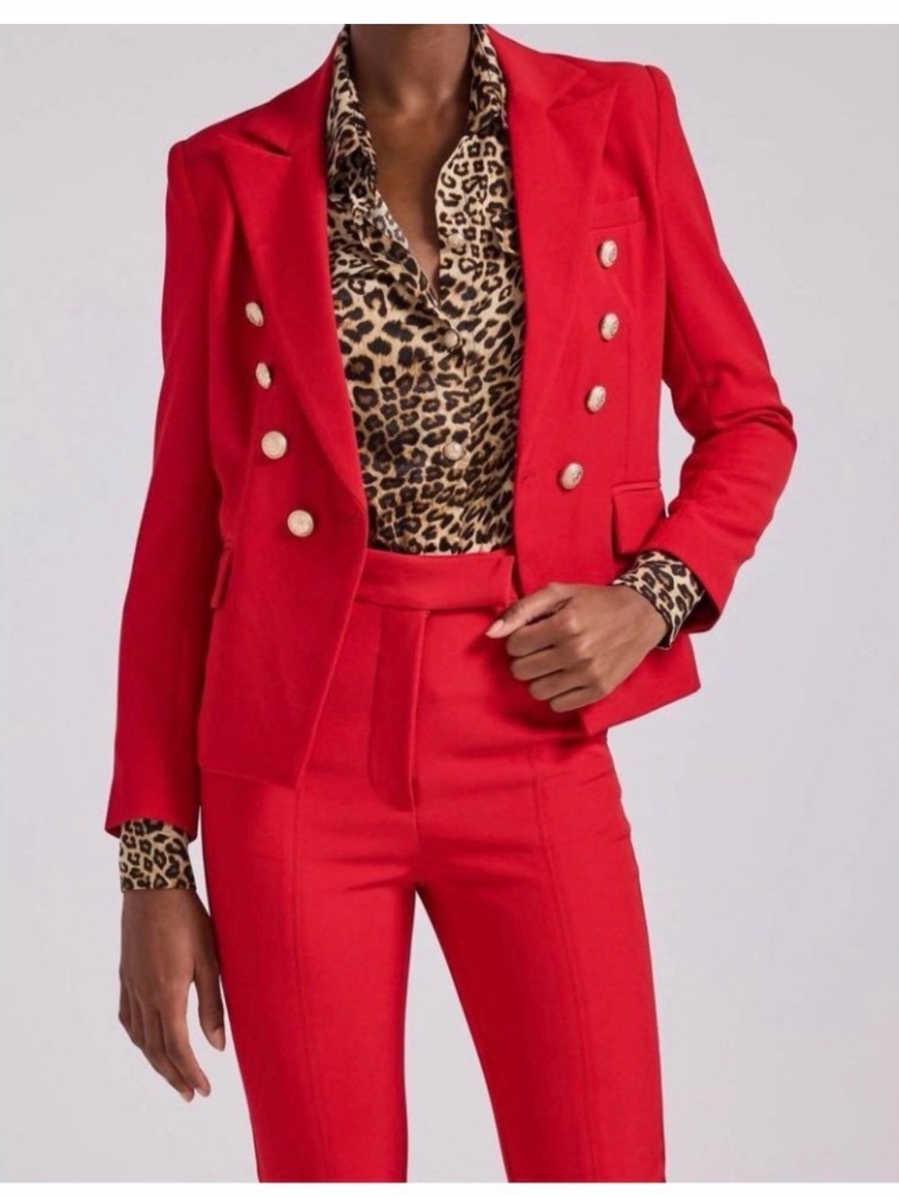 Generation Love NWT Red Tweed Delilah Blazer Size Sl